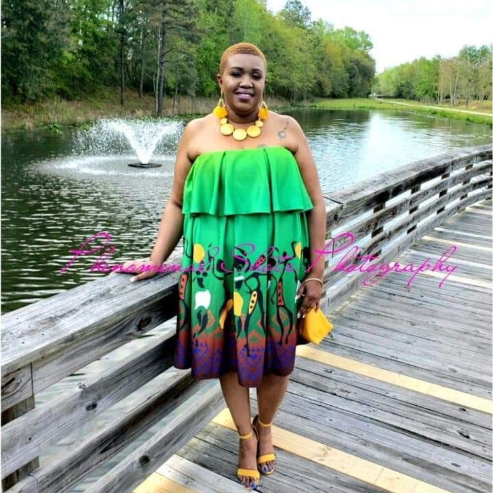 Plus Size Off Shoulder Dress